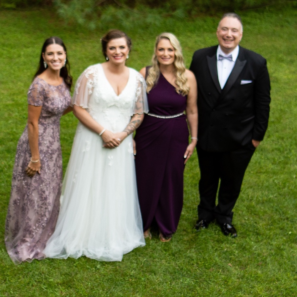 Calvin Klein Draped One-Shoulder Gown Plum - Picture 5 of 6